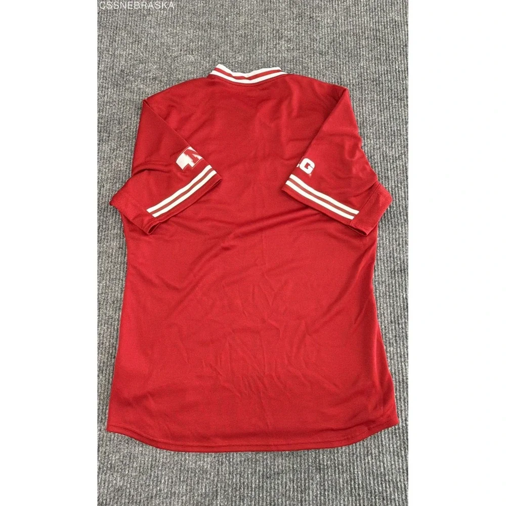 adidas Men's Nebraska Huskers Jersey Red NCAA Football Big 10 Primegreen Sz M